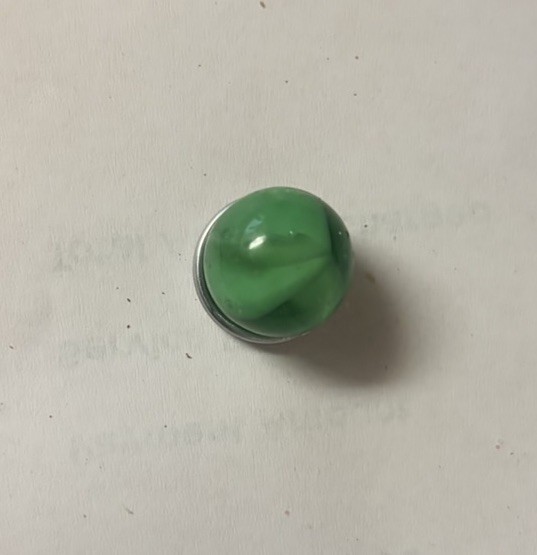 Uranium Glass Pee-Wee 4-Vane Cat’s Eye .5”