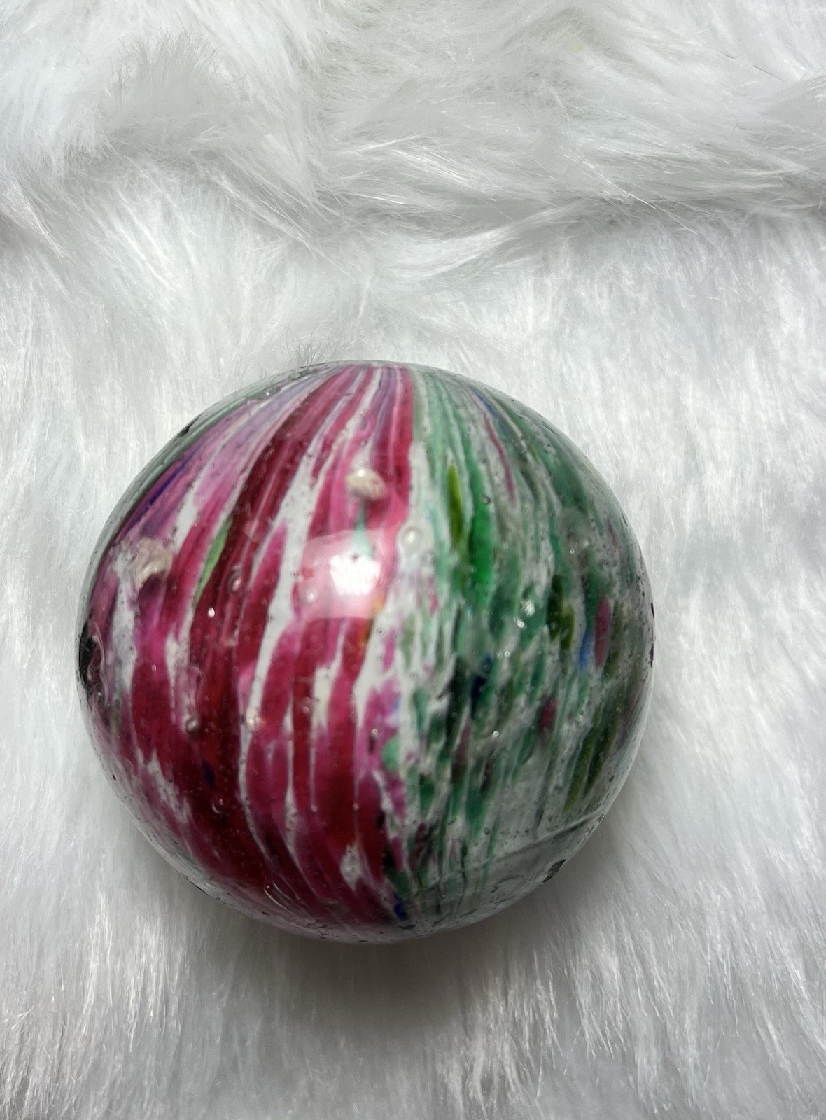 Marbles: Large Antique German Handmade Onionskin Marble!!!