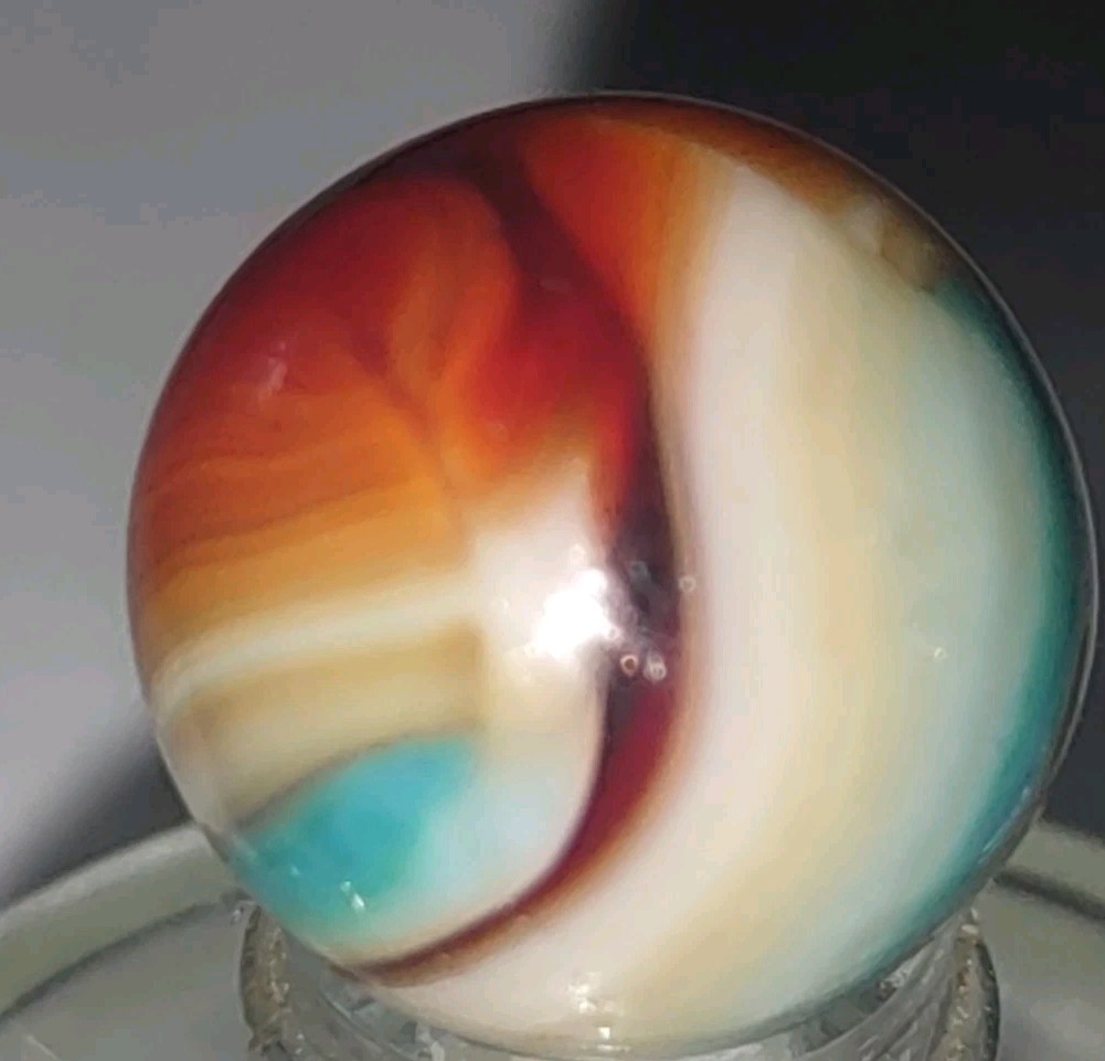 3513 – JABO Classic Marble – 🇺🇸 U.S.A.🇺🇲 .59″ 🟠UV Glower🟠