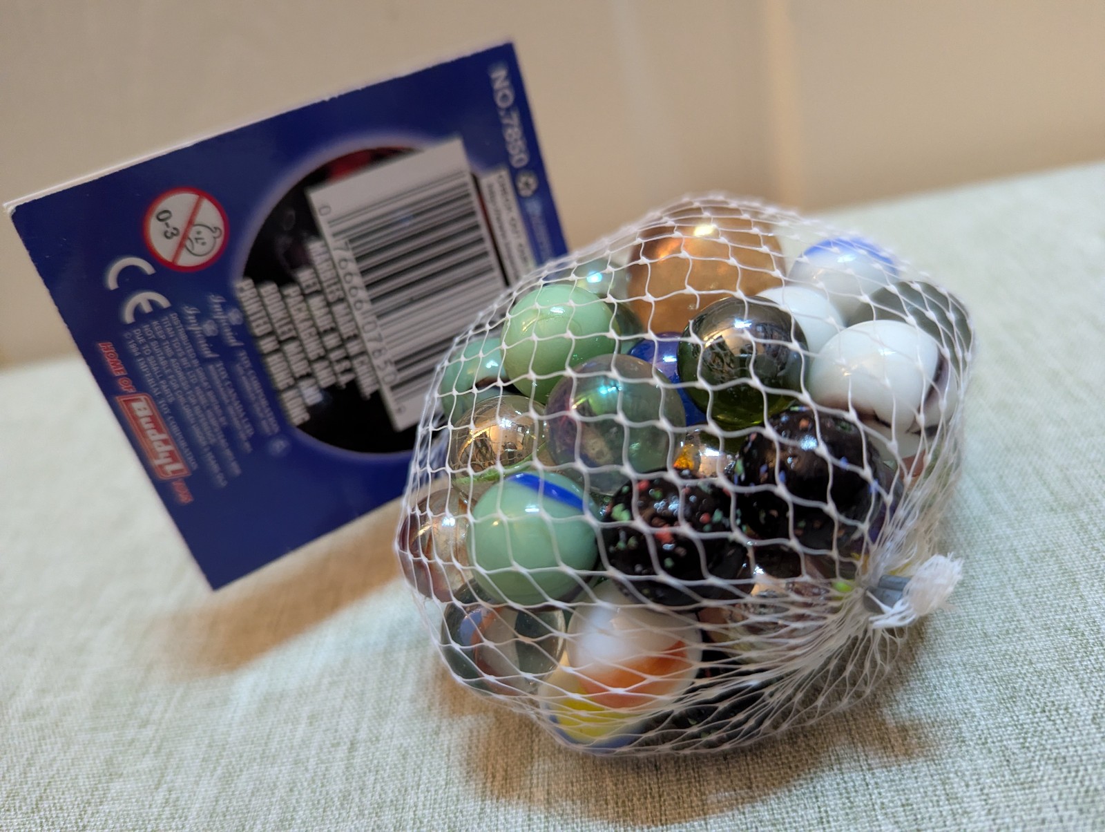 Vintage 1994 Imperial Toy 50 Glass Marbles 49 Marbles One Shooter 20 Games – NEW
