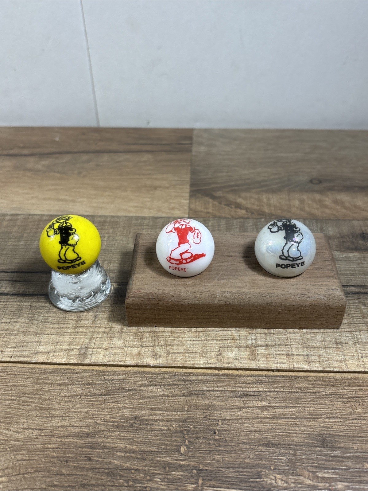 “Popeye” the Sailor Man marbles Lot Of 3