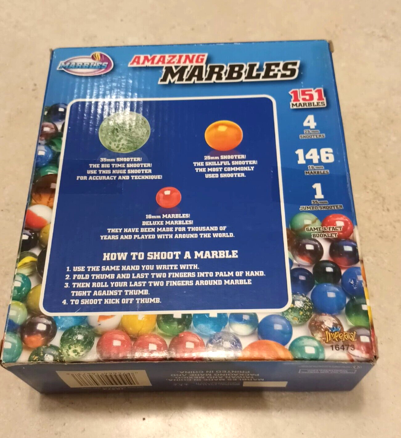 151 Amazing Marbles Deluxe Set For Collectors And Game Players. New in box.