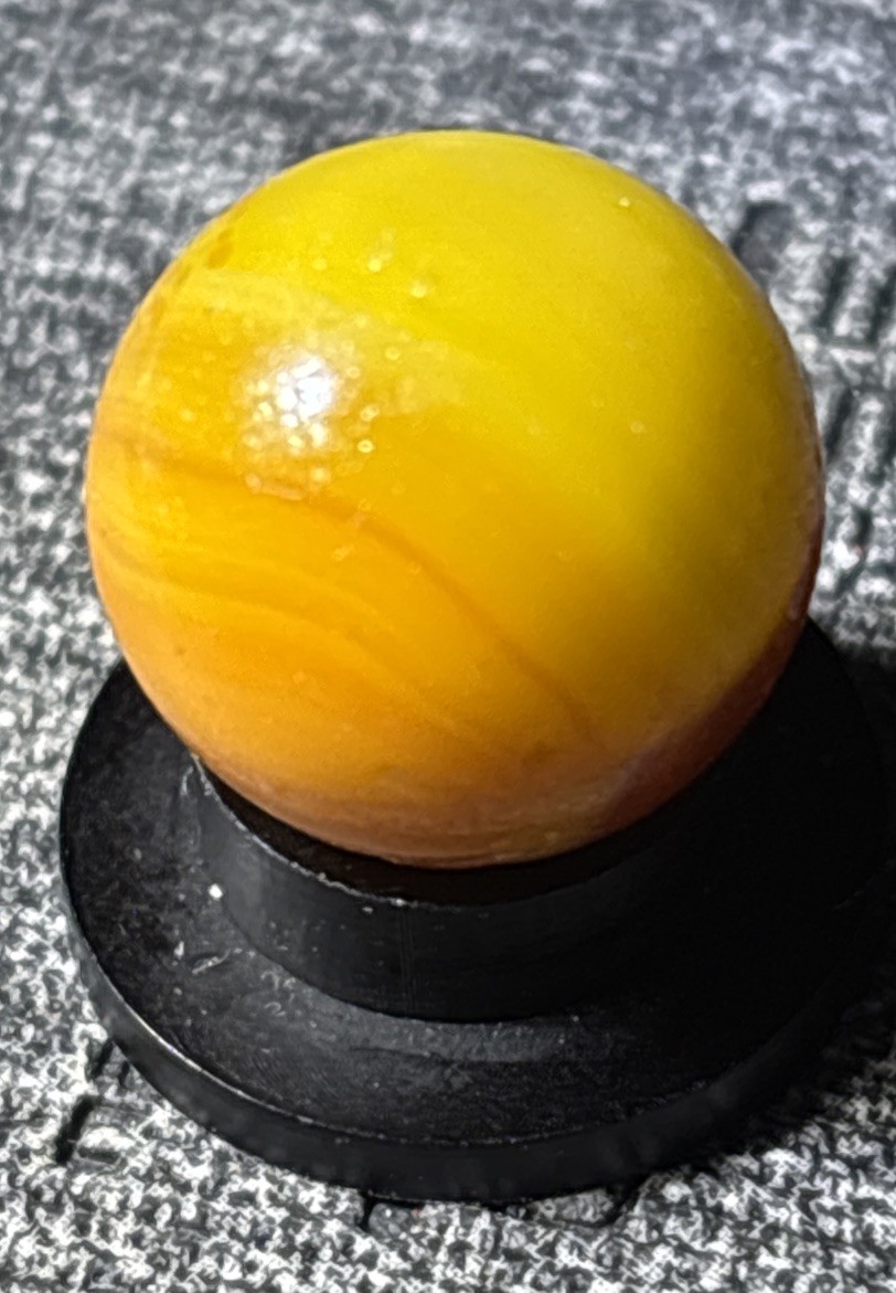 Vacor de Mexico Pee Wee Sunrise Marble .51”tiny chip See Pics