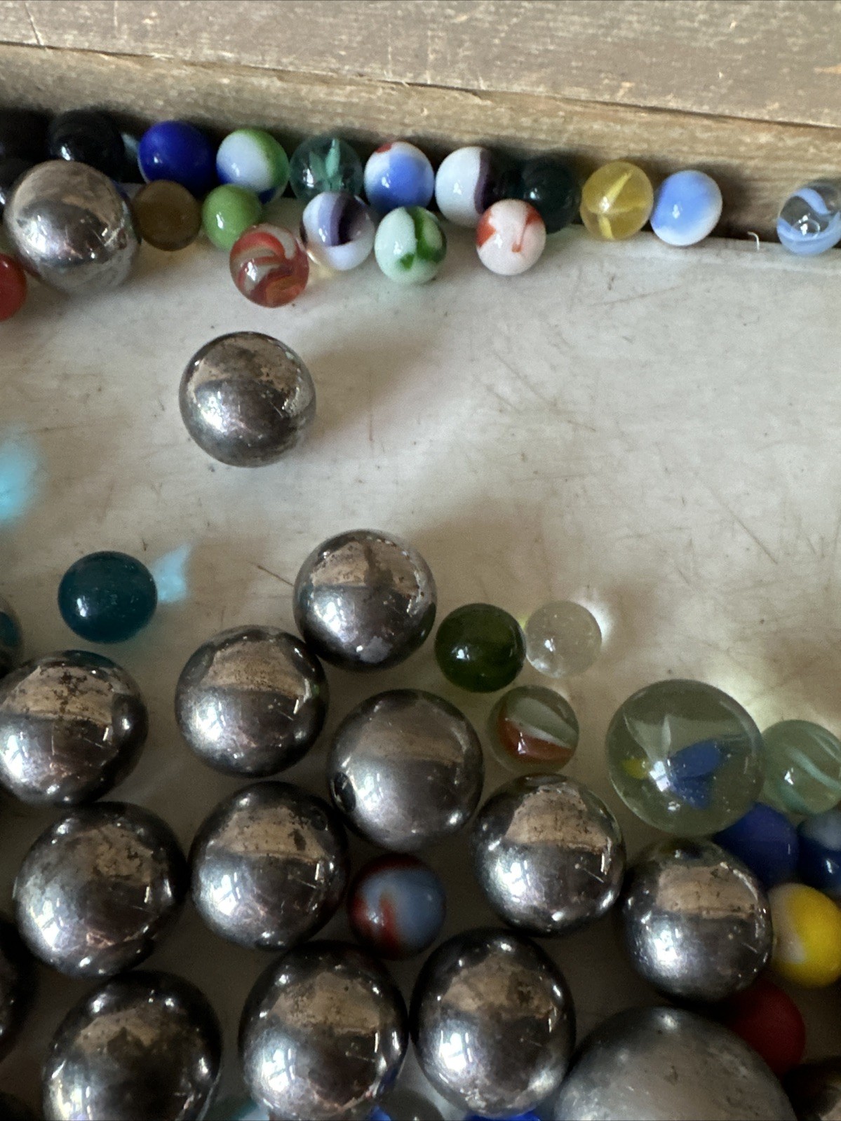 Vintage Danlee Marble Bags w/ Steely Marbles And Swirls Cats Eye Lot Of (150)