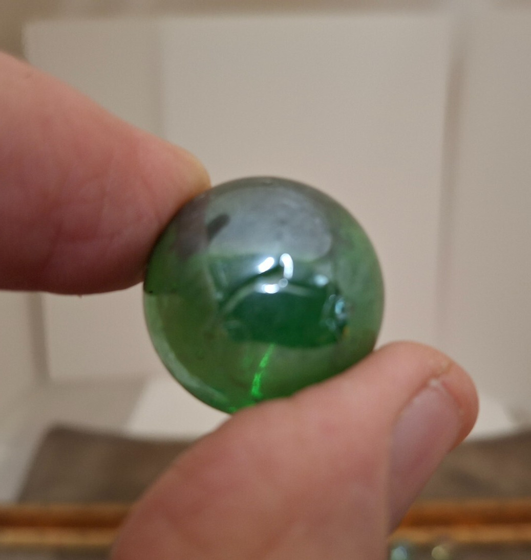Vintage Irridescent/Oily Marbles Glass Mix Sizes Colors *Lot of 59 + 1 Shooter*