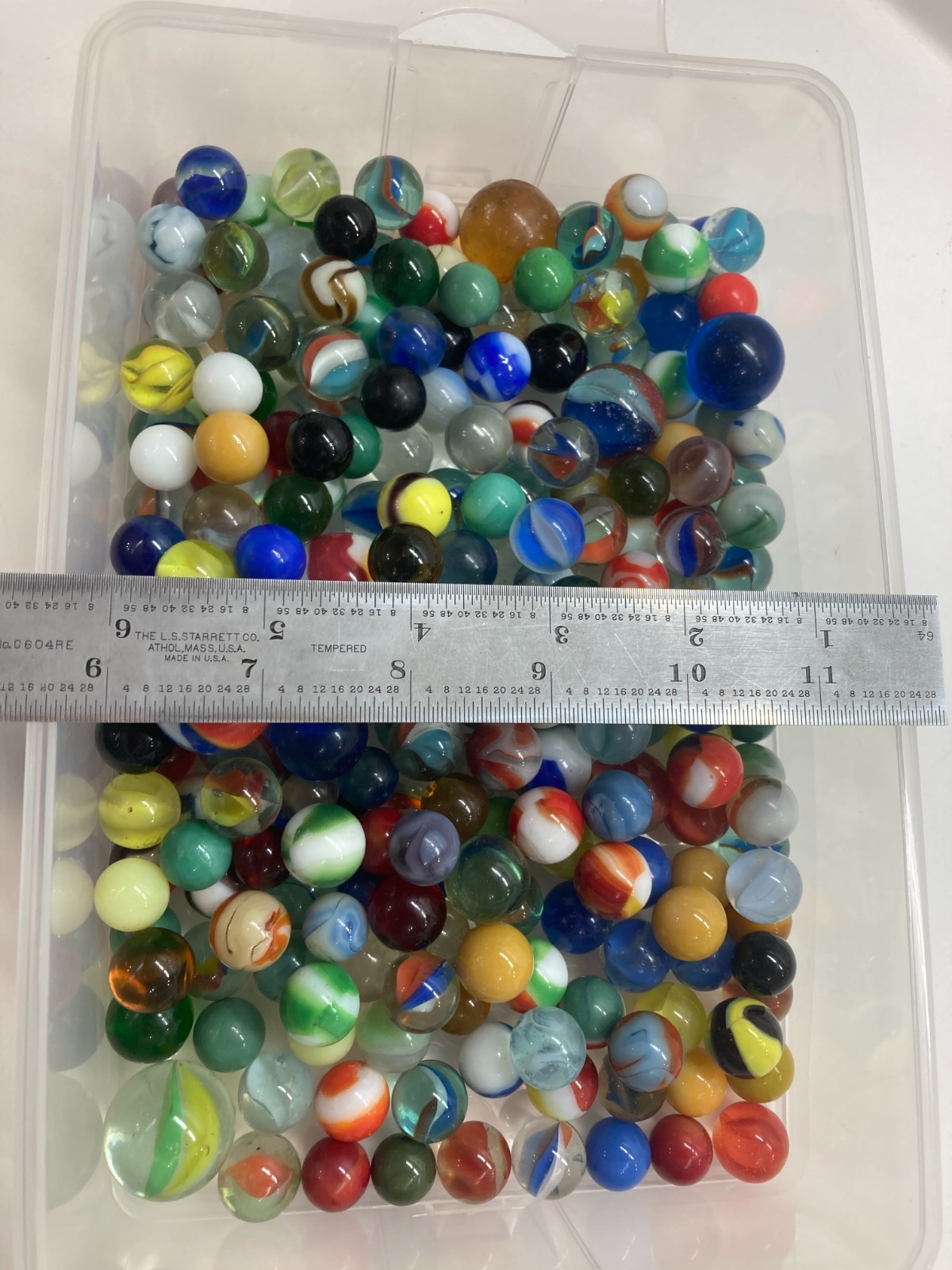 Vintage Glass Marble Collection mixed large lot estate 225 + pieces