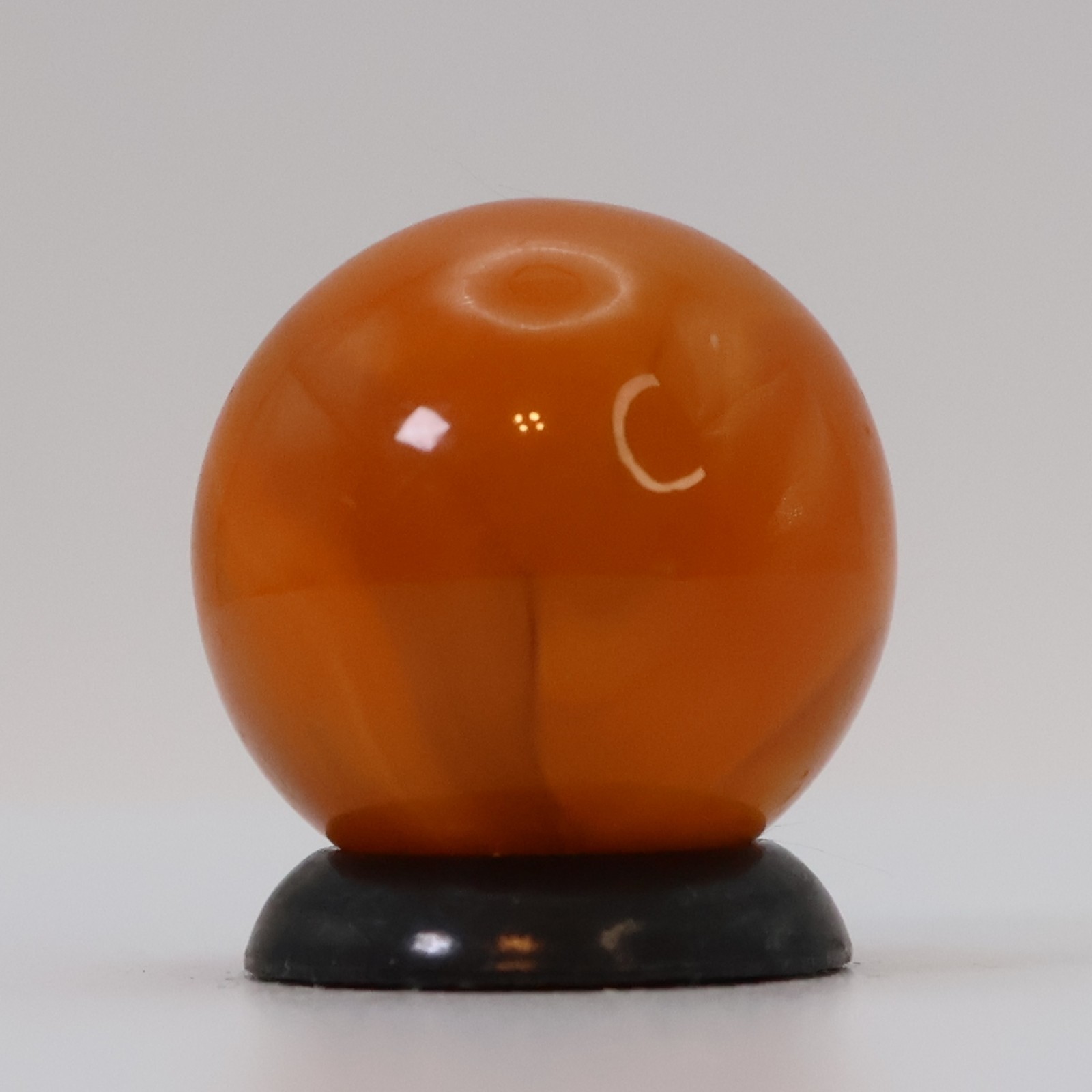 5/8″ Swirl Marble Translucent Orange on Orange UV M-