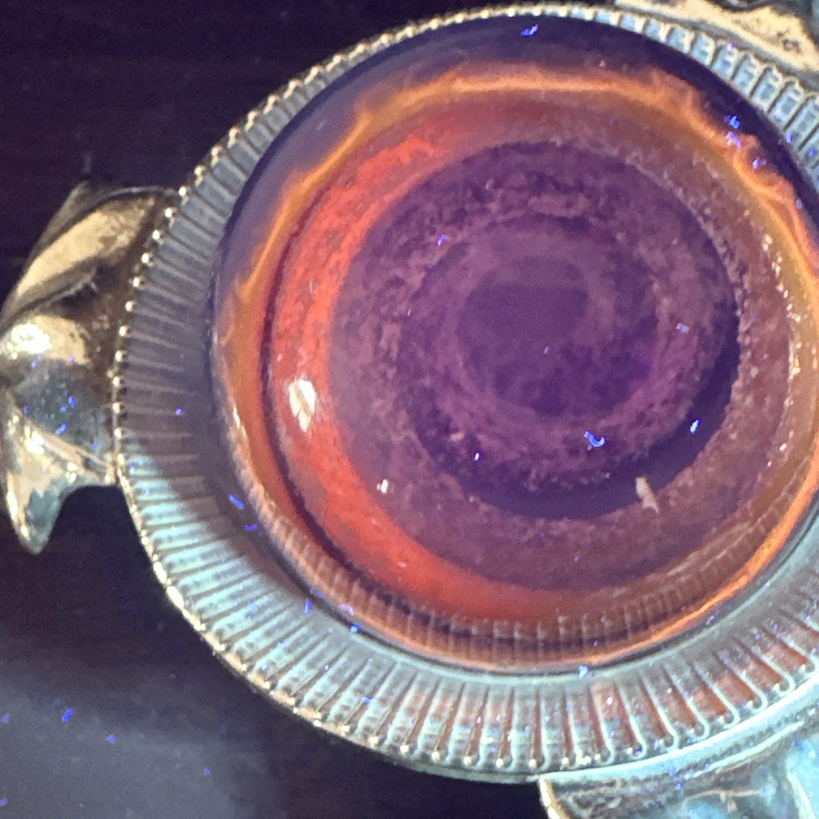 1.22″ UV Cadmium Vortex Glass Marble Handmade Borosilicate Art Glass Shooter