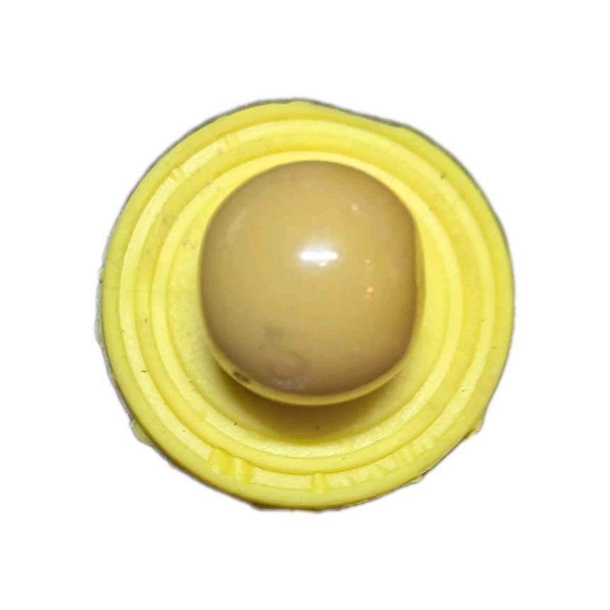 Vintage Solid Eggyolk Yellow Cadmium UV Marble Oblong