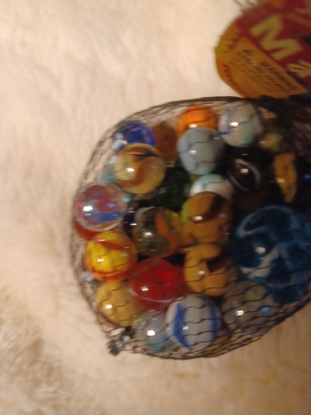 New In Bag50 Piece Traditional Marbles 49 Plus 1 Shooter 100% Glass MadeInMexico