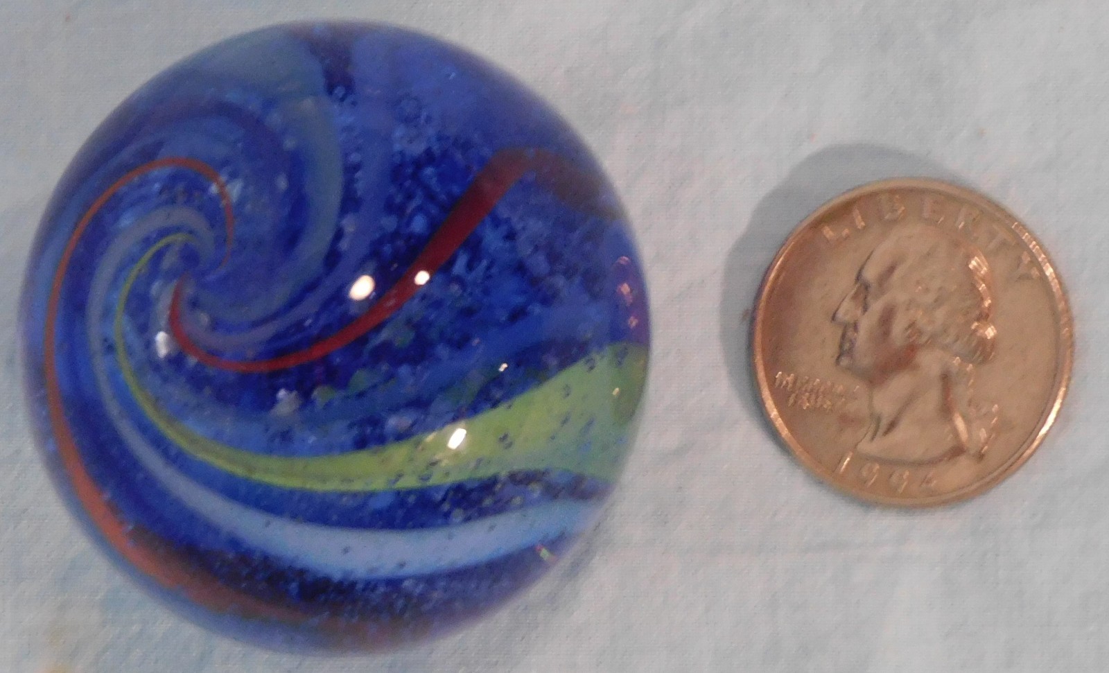 Andy Davis Contemporary Handmade Marble, 1 13/16″ Diameter, #118I