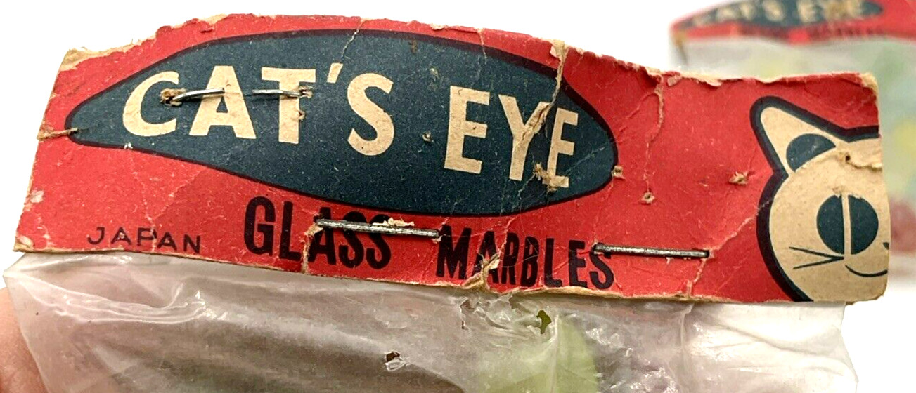 Lot of 2 Vintage Cat’s Eye Marbles Made in Japan Unopened 15 in Each Dime Store