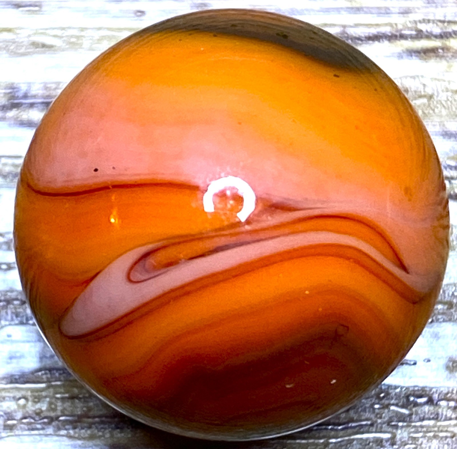 MARS ? OR IS IT JUPITER … ? OTHER-WORDLY SWIRLED SHOOTER .71″ BOX03/115