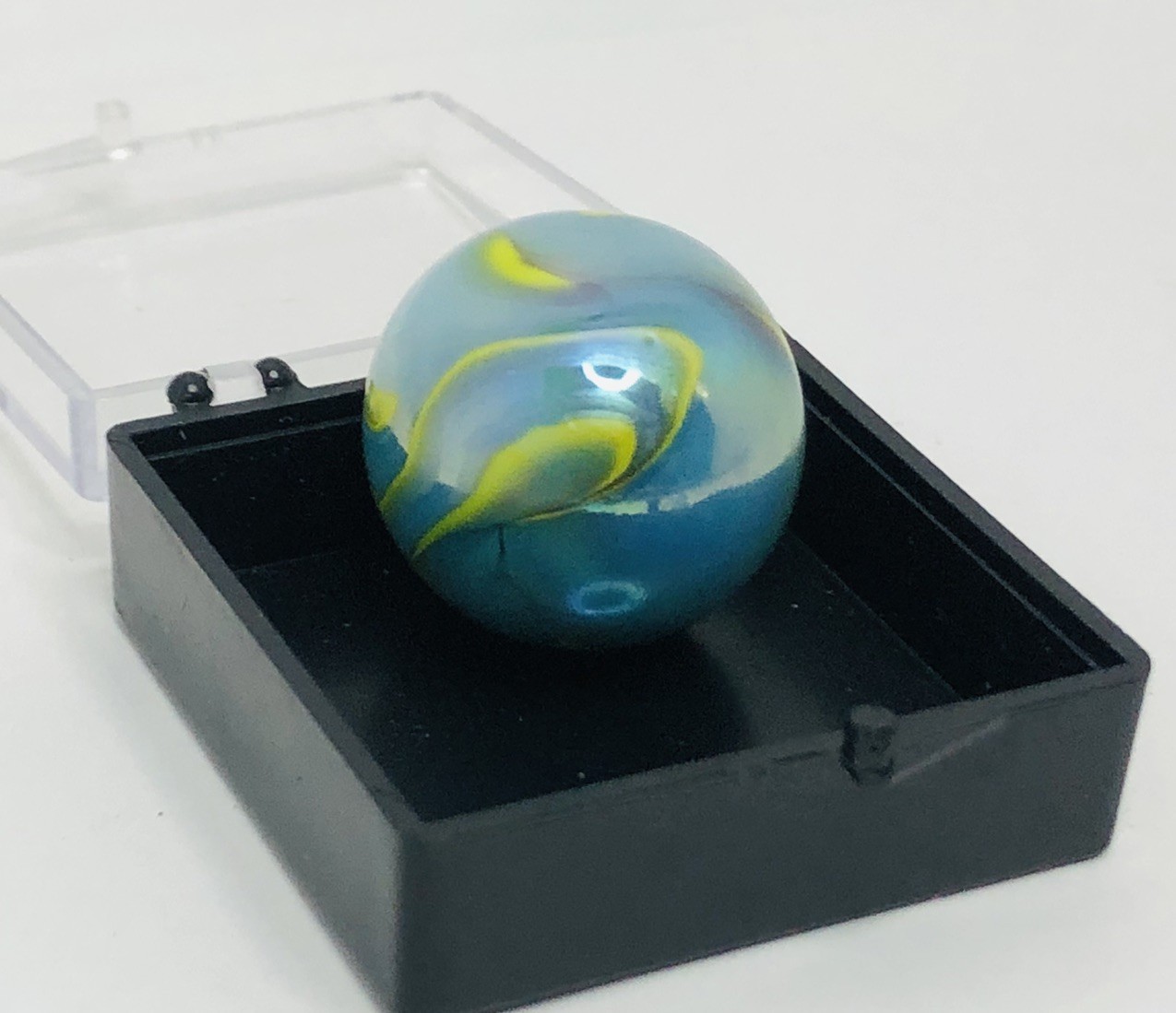 Multicolor￼ ￼Abstract Miller￼ Swirl Glass Shooter Marble