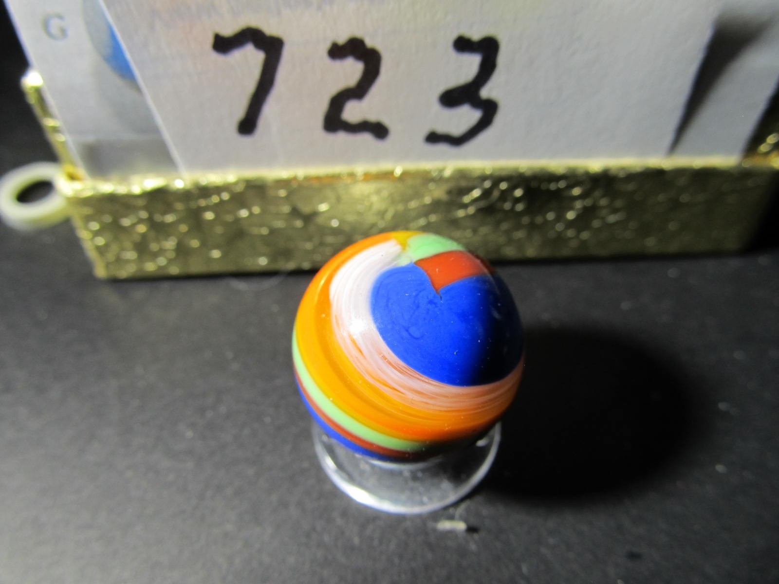 ABSOLUTELT STUNNING 5 COLOR POPEYE MARBLE BY MC MARBLES-MINT