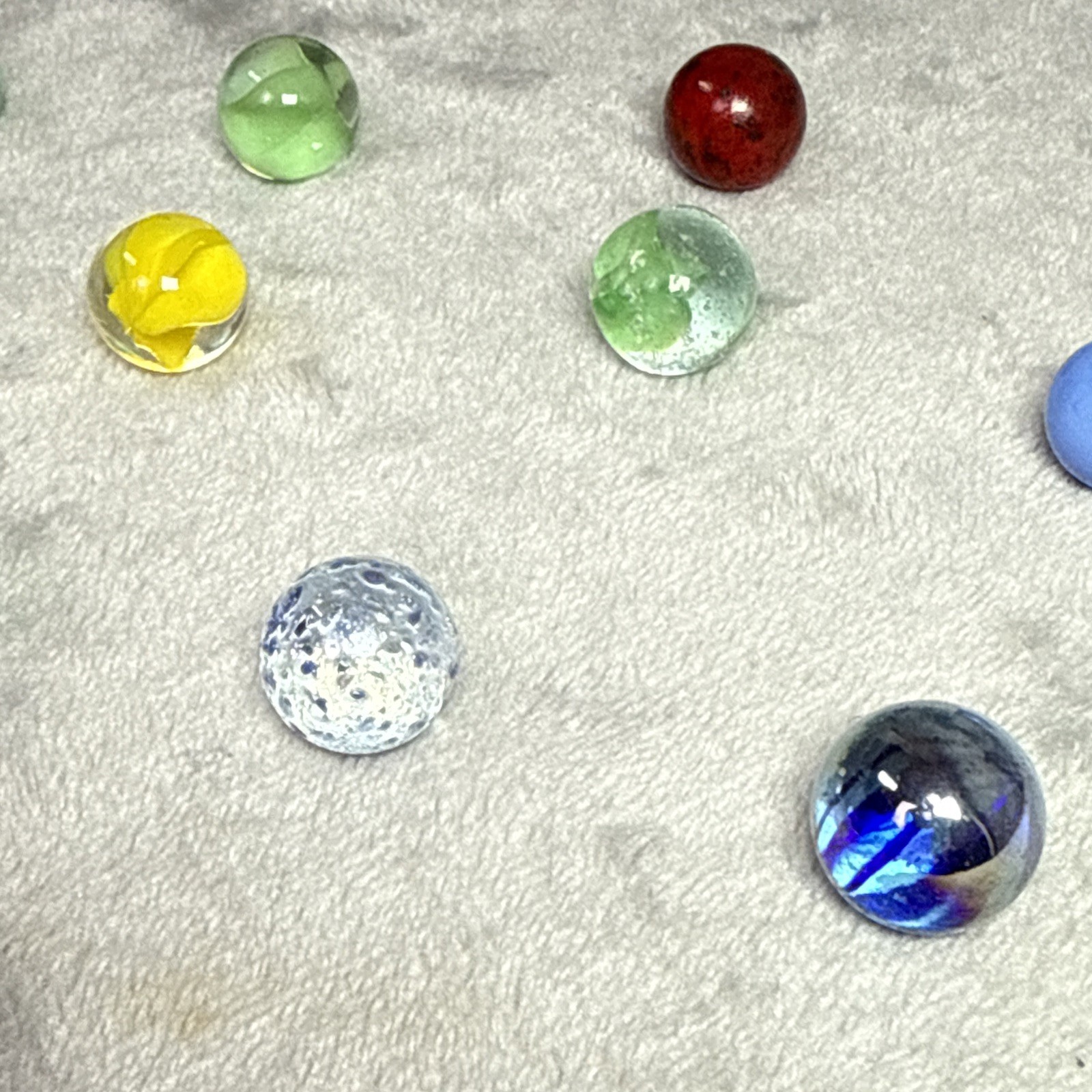 Random Lot of 25 Vintage Marbles, Assorted Colors/Styles/Sizes/Makers free ship!