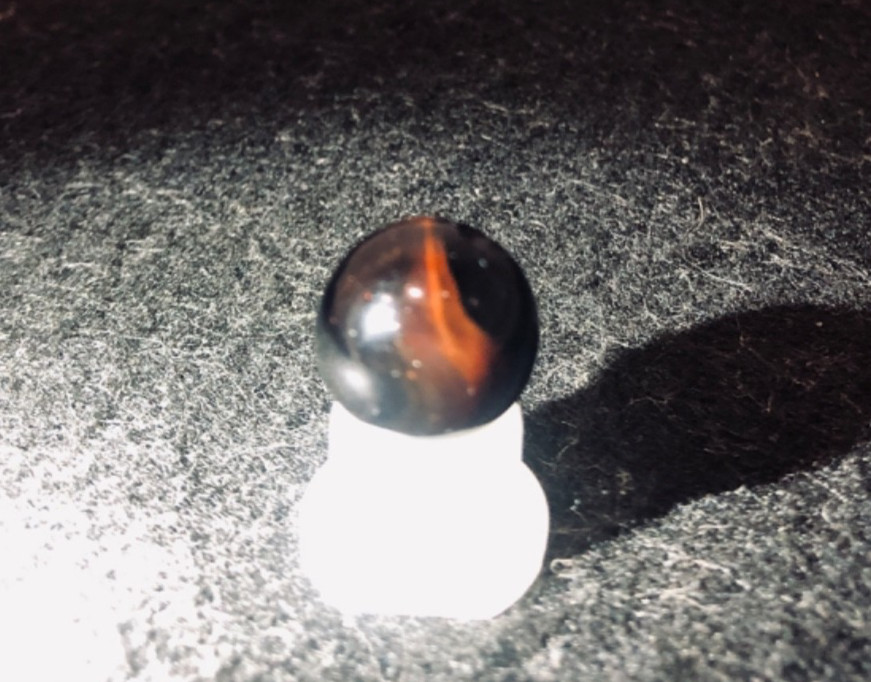 🔥Estate Sale Vintage Transitional “Mist Lutz” Marble Size 5/8 in / .61 in🔥