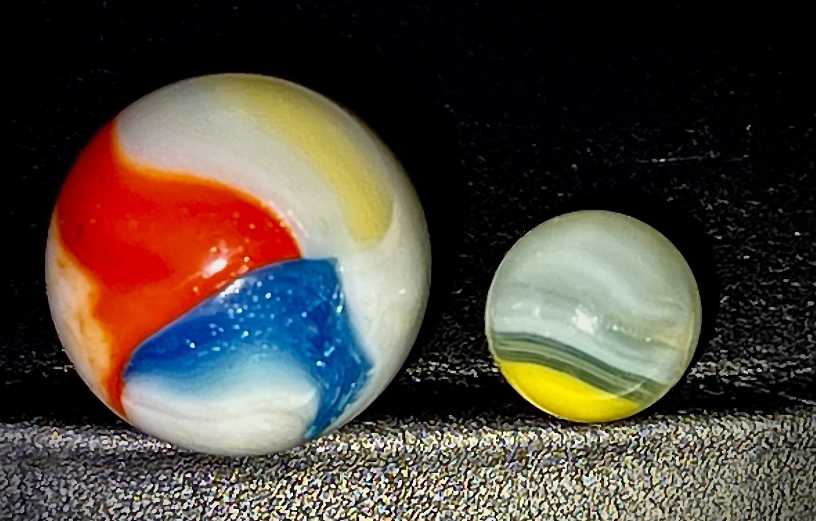 RARE Huge Vintage Master Marble 1.14″ Toebreaker Shooter Hybrid 1930s