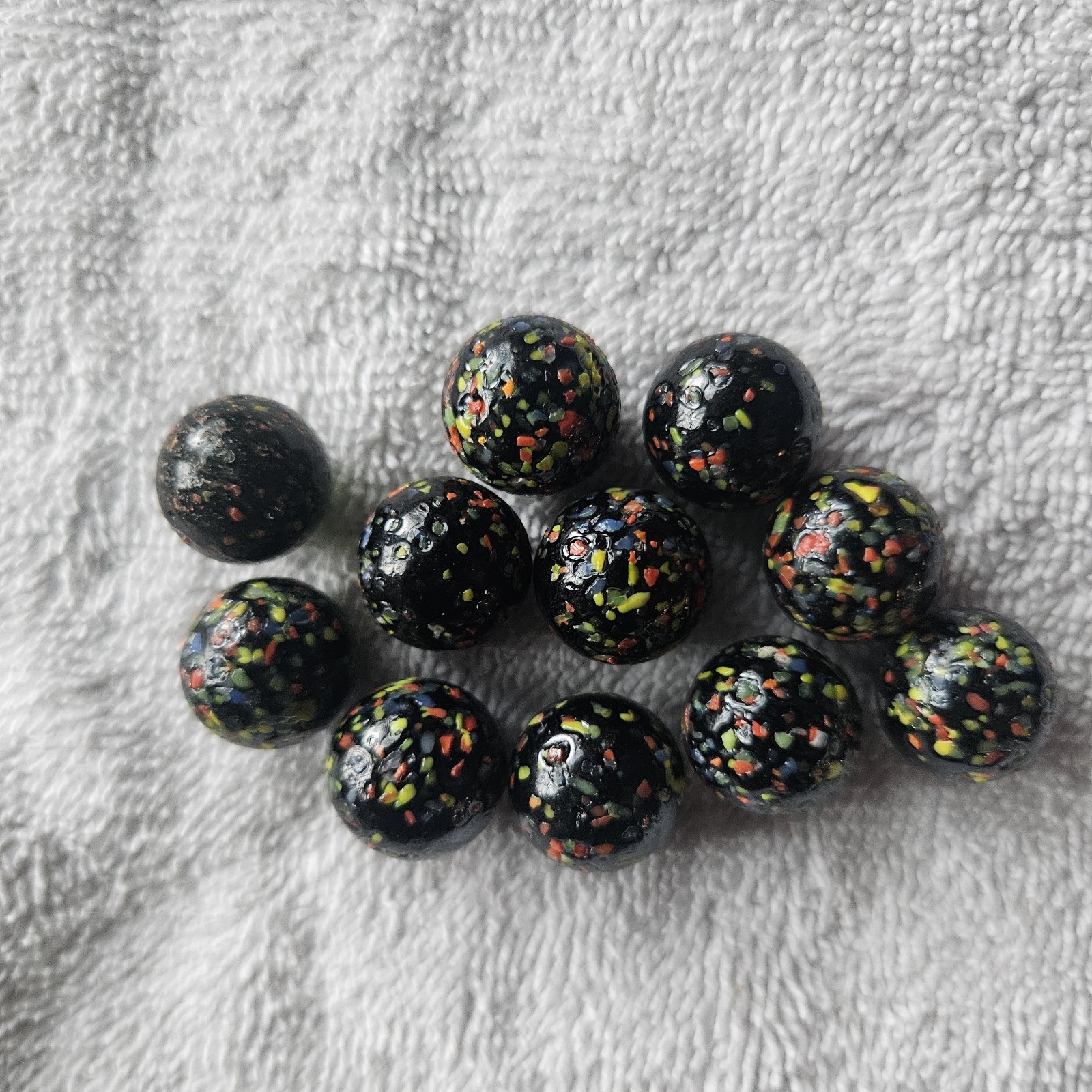 Vintage Vacor Destroyer Confetti Glass Marble Lot of 11 Group 2