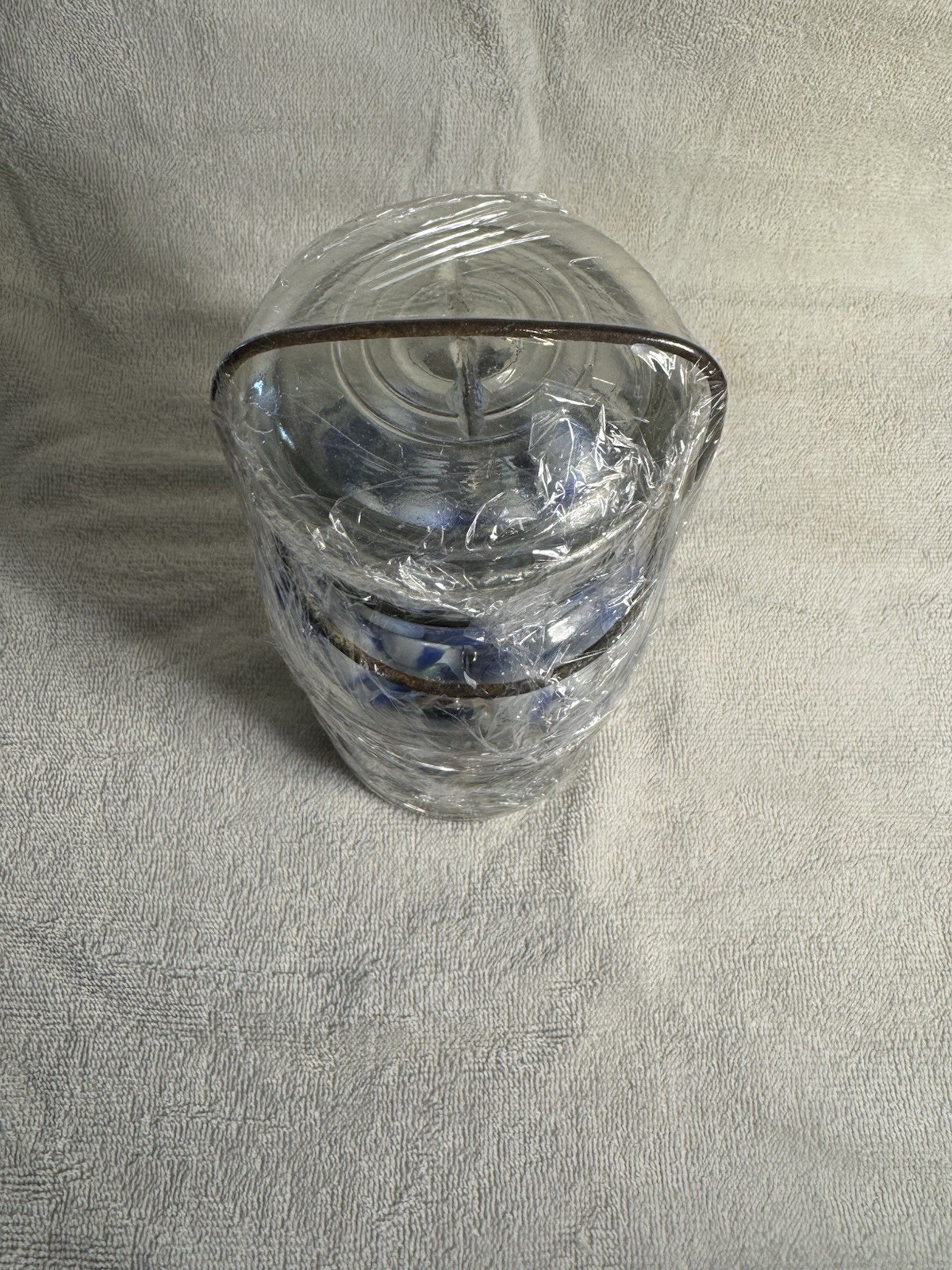 Vintage Glass Jar Full of Assorted Marbles over 100 no count taken