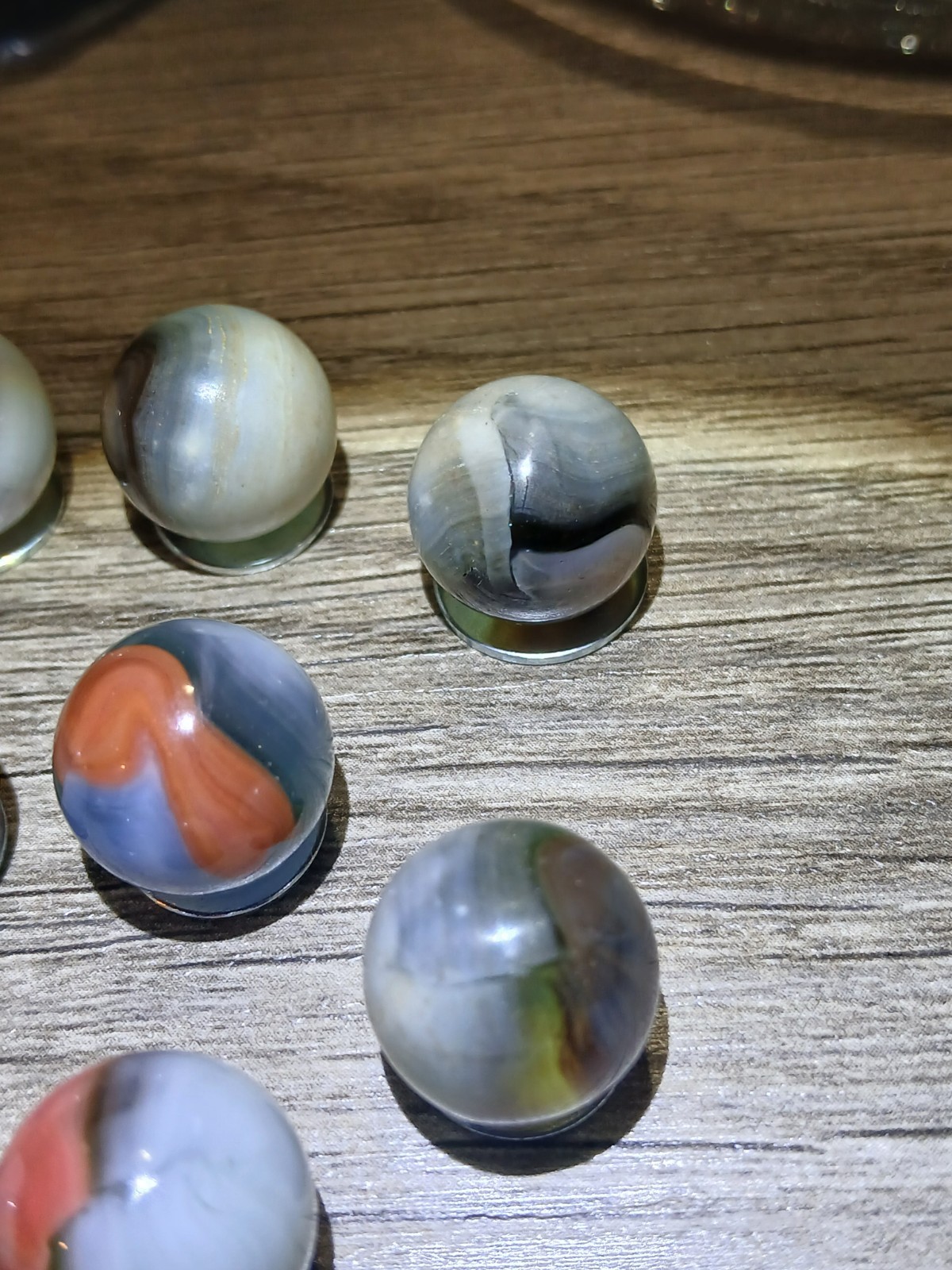 Vintage Vitro Agate Tri-lite Elite Exotic “Fancy Conqueror” Lot Of 17