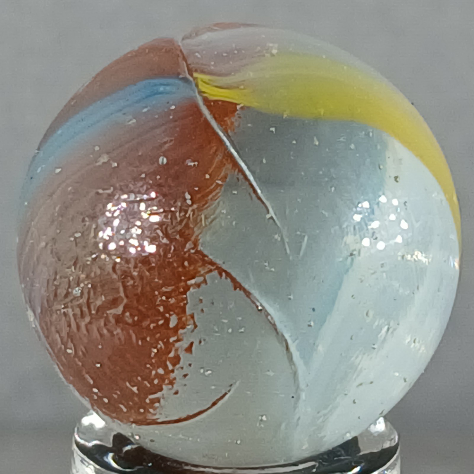 Vintage Imported Patch And Ribbon Marble .59 Inches Near-Mint Condition