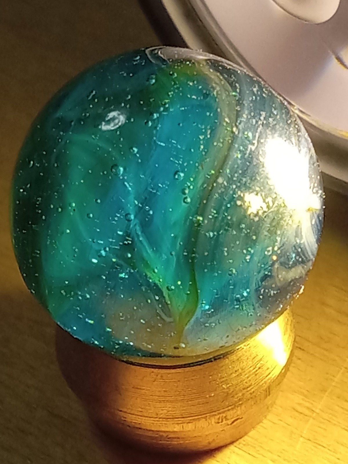 SCARCE LIMITED PRODUCTION Davis Marble Works WV Swirl Pennsboro 1947-48 DAZZLING