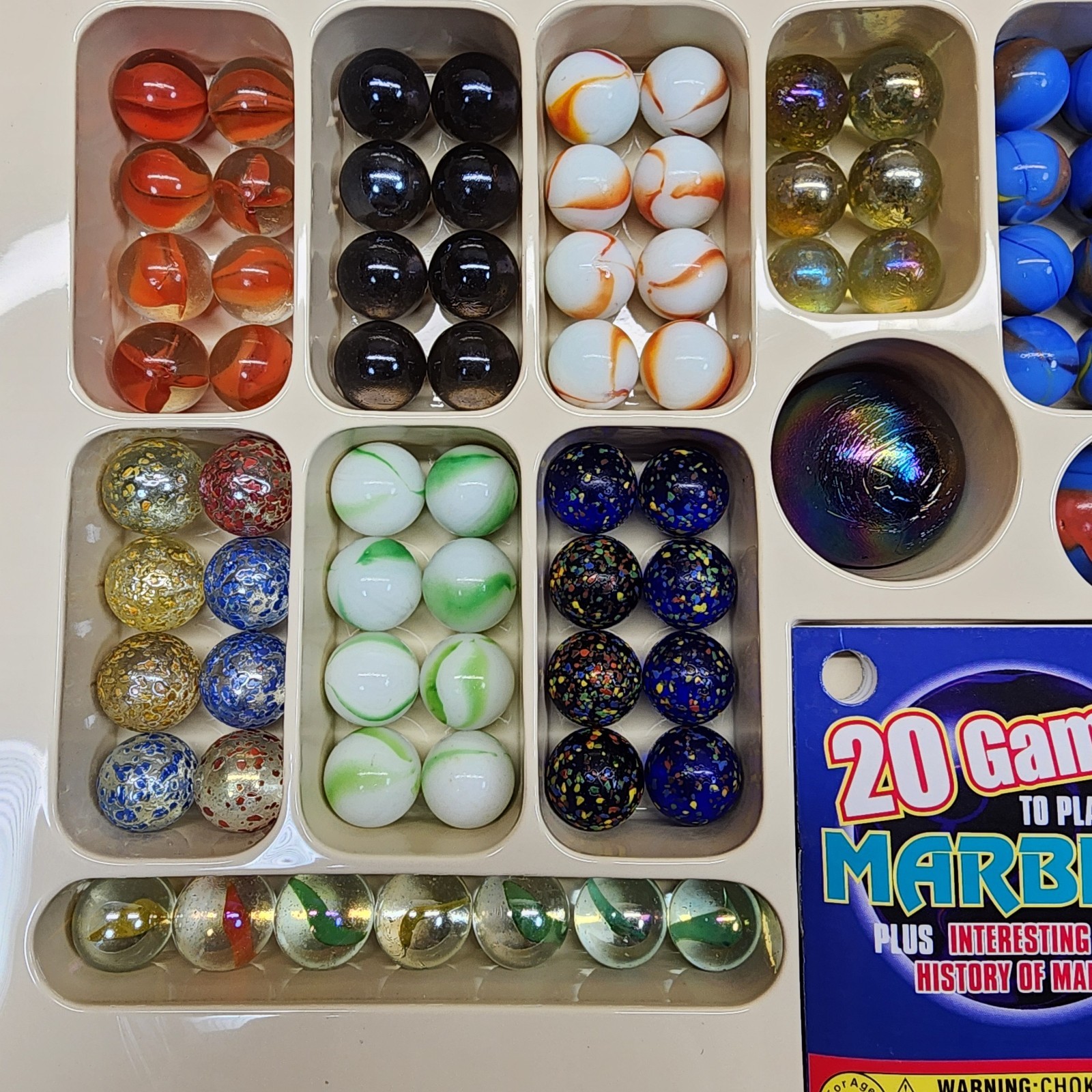 Vintage 1994 IMPERIAL MARVELOUS 106 MARBLES DELUXE SET Outer Box Missing