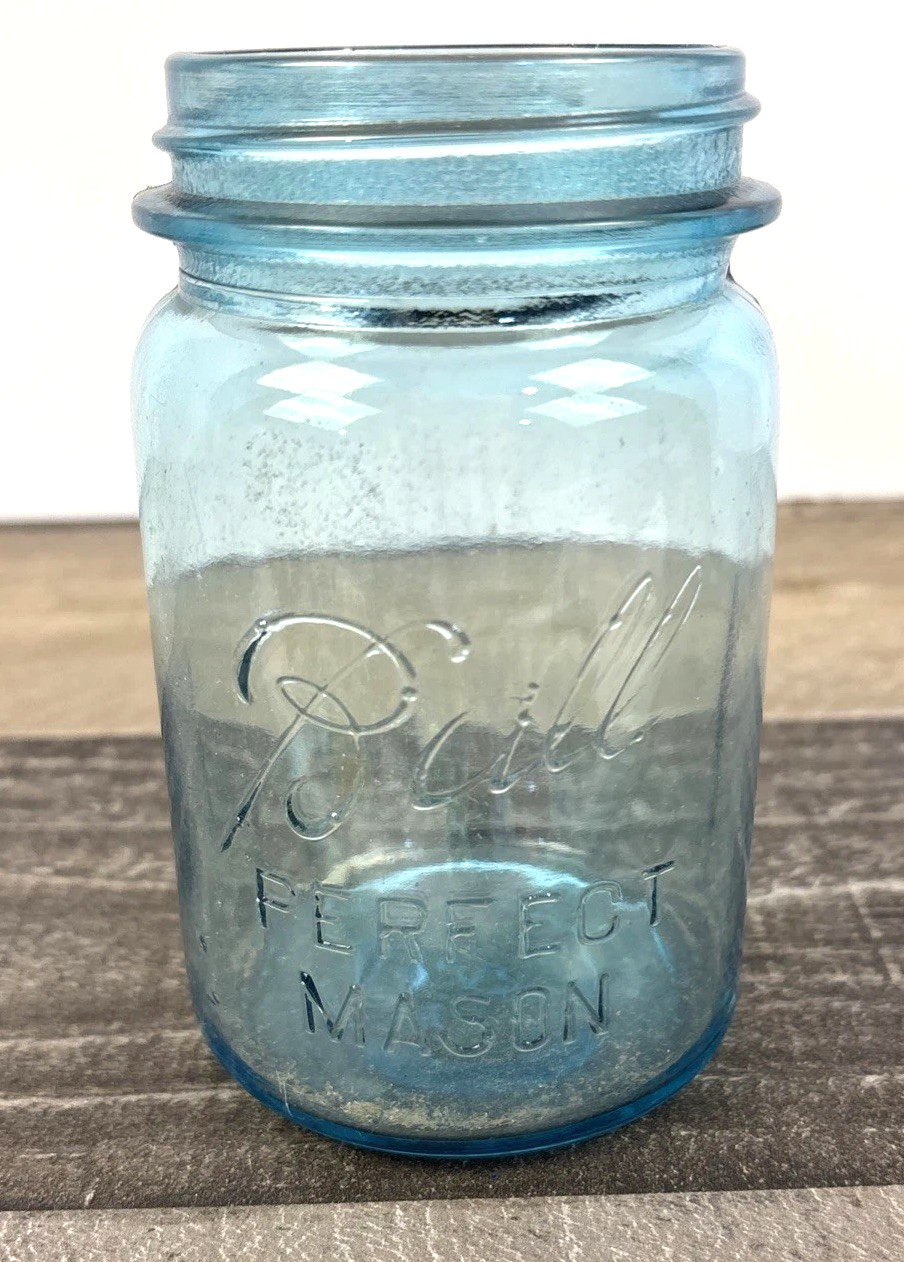 Vintage Small Ball Mason Jar Filled with 130 Assorted Marbles Sizes&Colors MS04