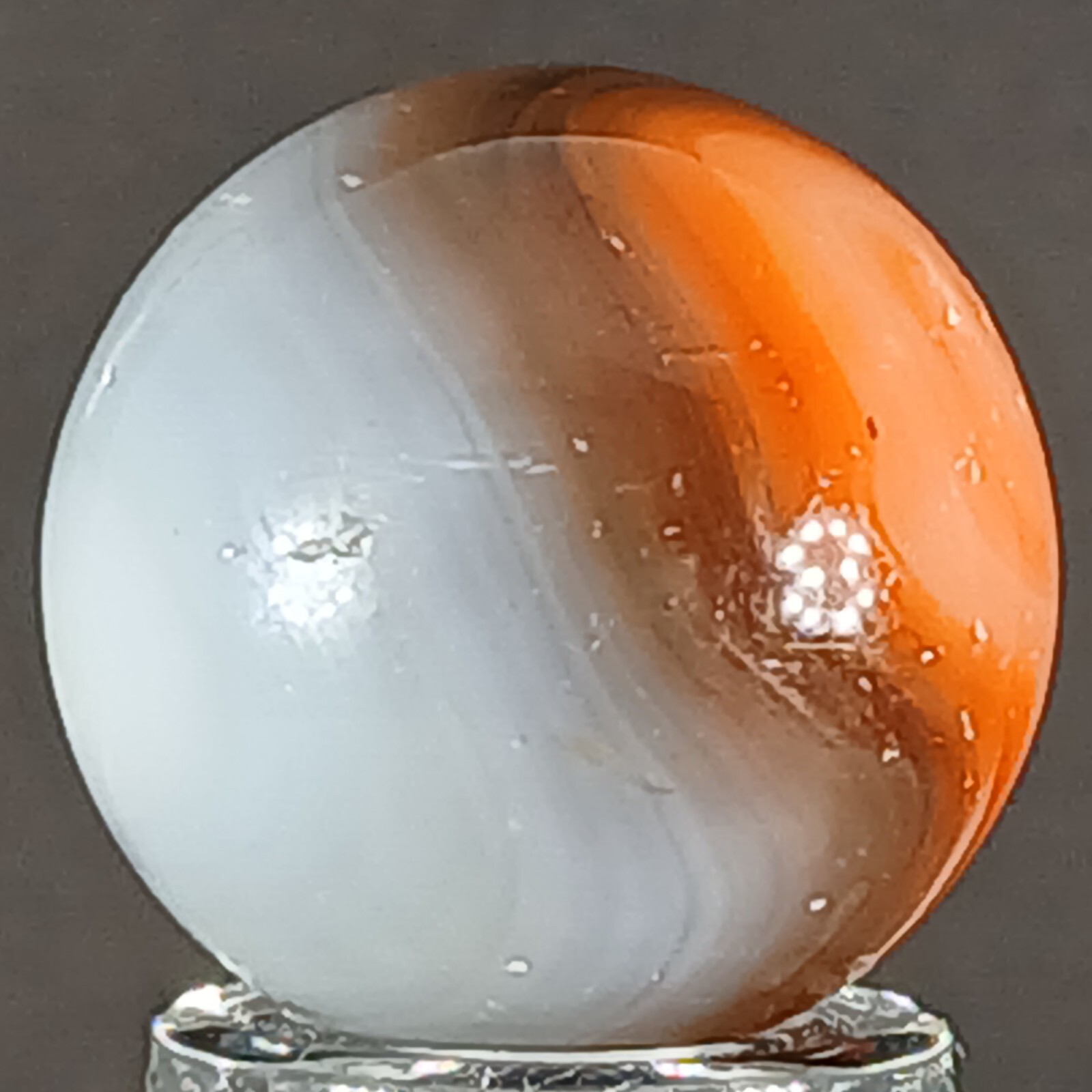 Vintage Vitro Conqueror Marble .63 Inches Near-Mint Condition Combined Shipping