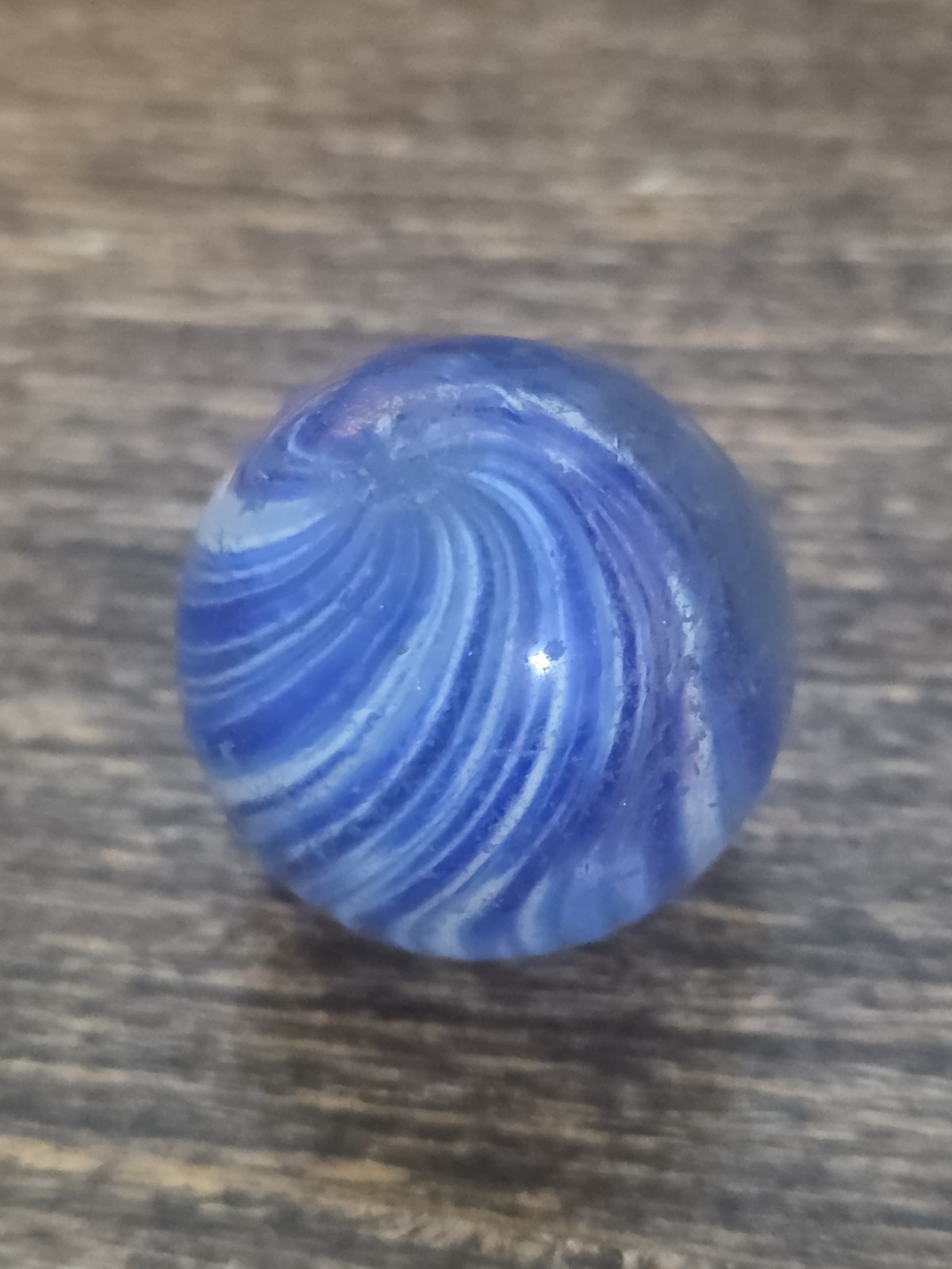 .94″ Antique German Handmade Onionskin Marble – Joseph’s Coat Shooter