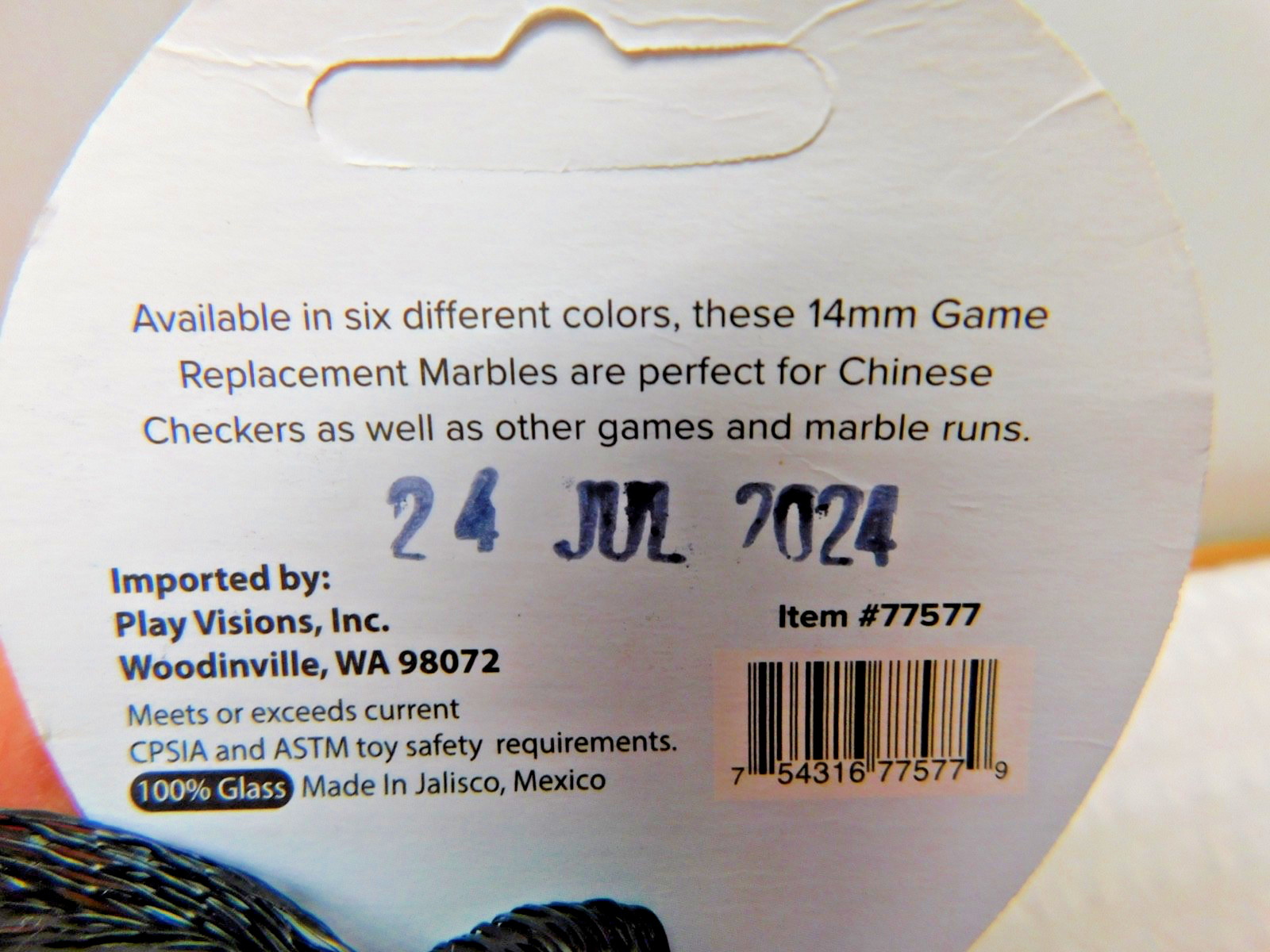 30 Pcs Bag Replacement Game Marbles-14mm Six Colors Of 5 , Chinese Checkers