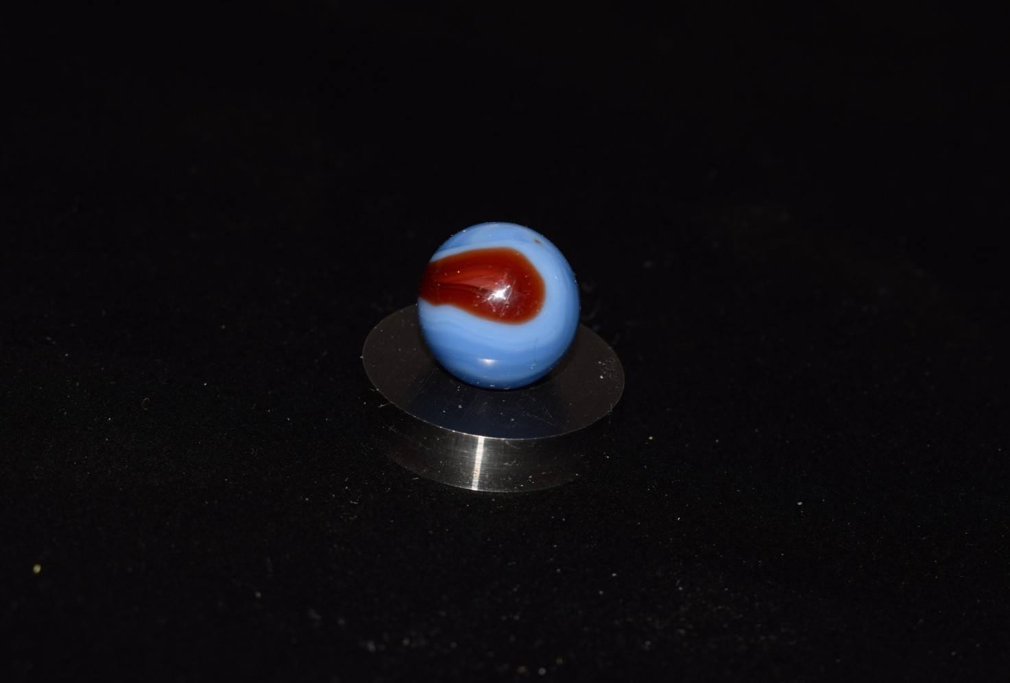 ⭐Vintage Rare Alley Two Color 🔵🔴Spiderman 🕸 Toy Marble Size .625″=5/8″ MINT⭐