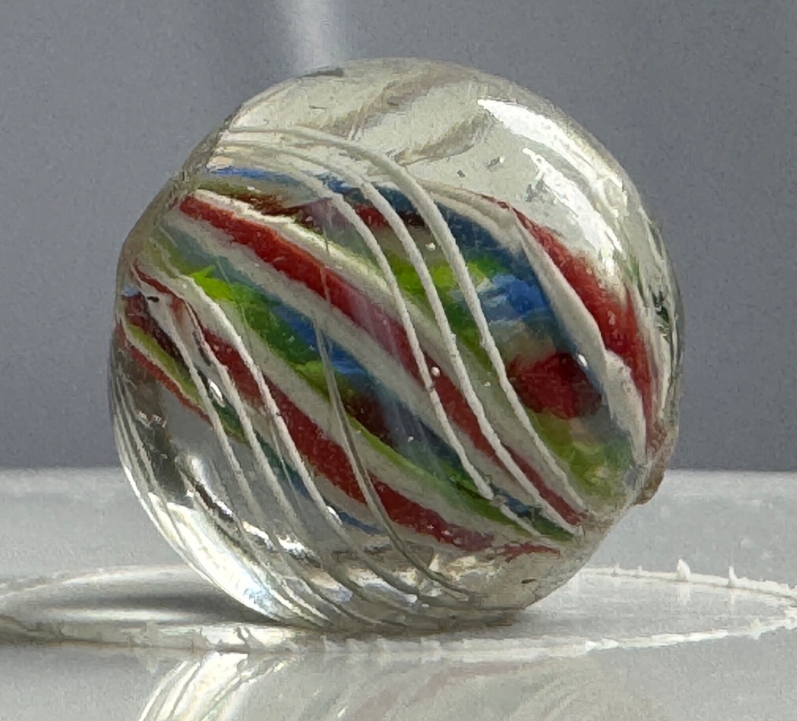 Stunning 4 Ribbon Divided Core Marble 17.5mm (11/16”)