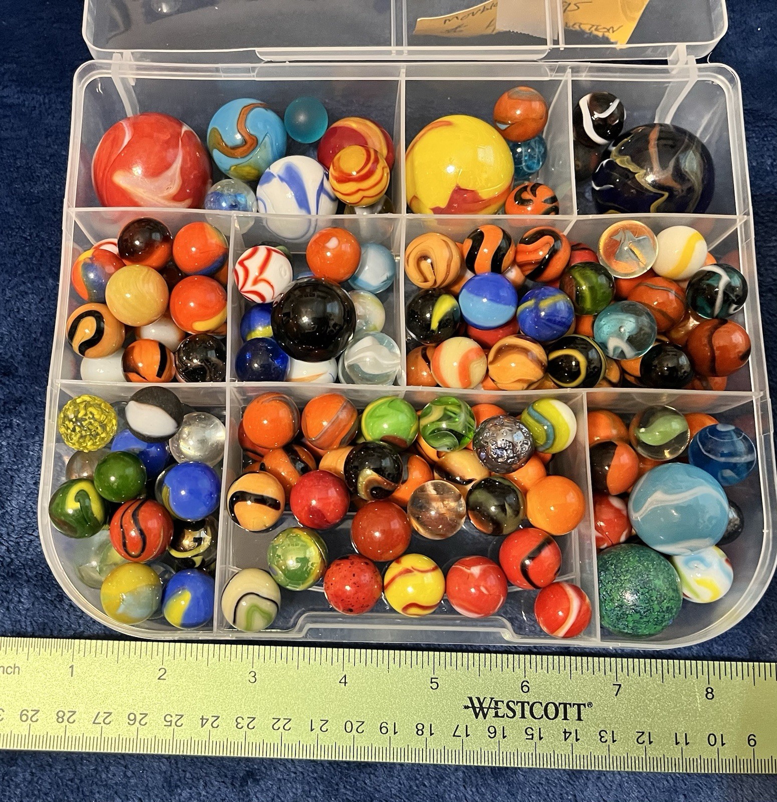 Marble Collection With Case From Estate Sale Two And A Half Pounds Fast Shipping