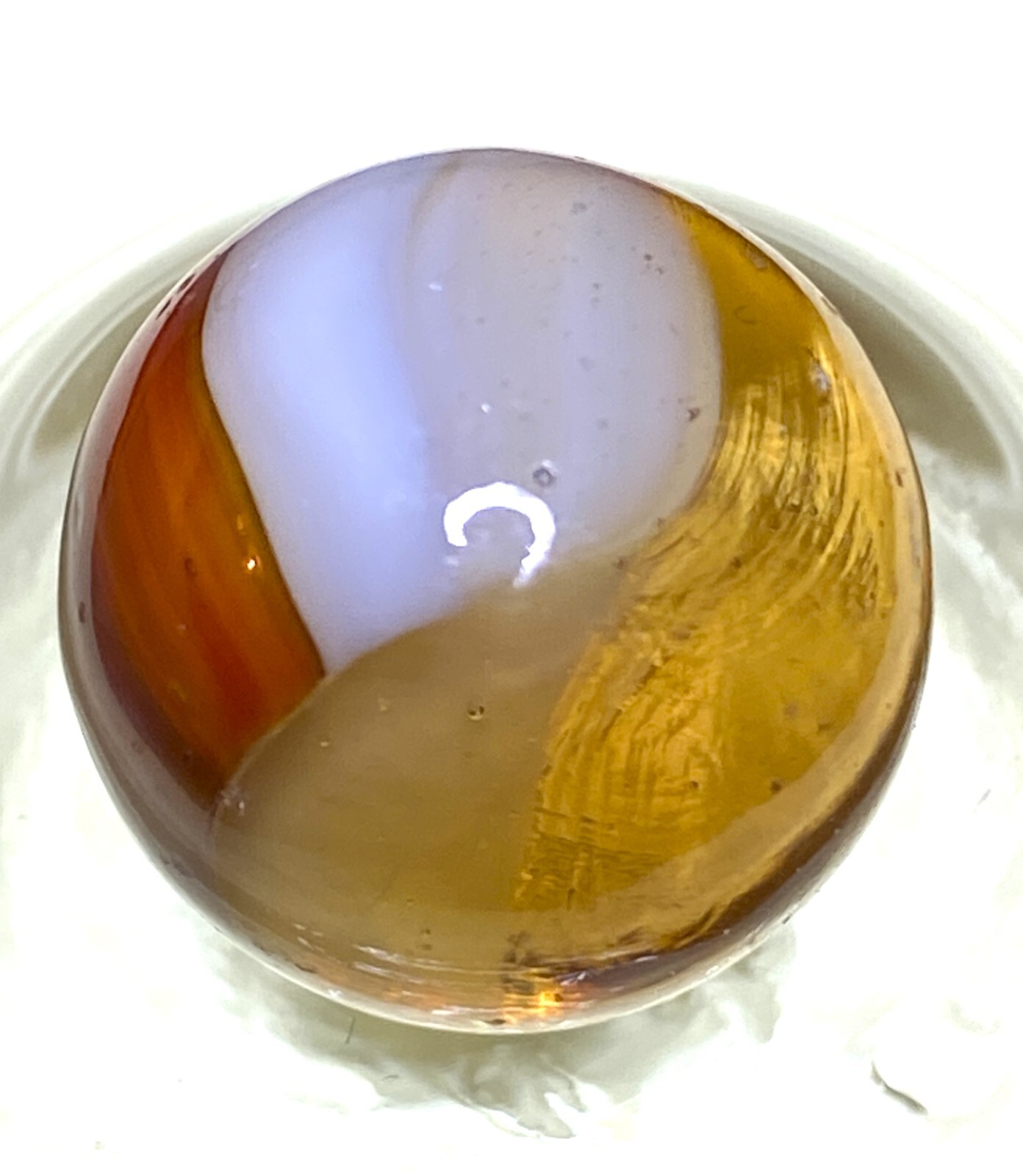 SUPER RARE PATCH ORIENTATION VITRO AGATE URANIUM GLOW UV LARGE MIB .62″ M634