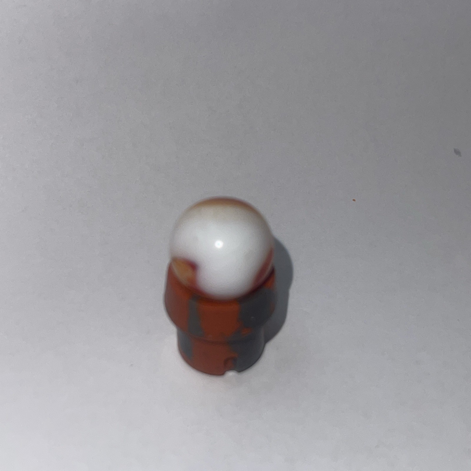 Peltier Glass Marble Co. Ketchup and Mustard Marble 1.0 Rare size