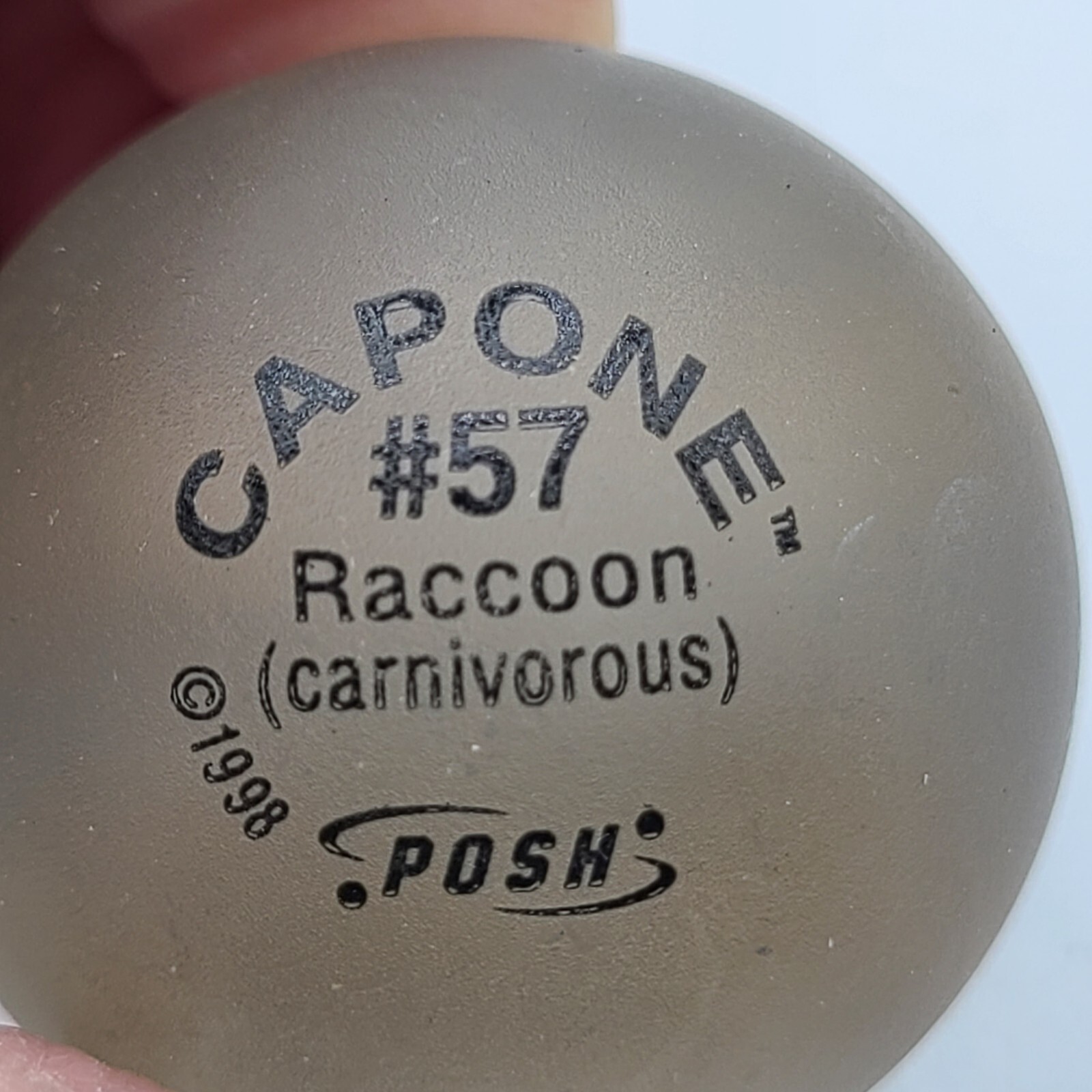 VTG Posh Marbles 1.25″ 1998 Razor Piranha #20 Capone Raccoon #57 Mr Fear #2 TRex