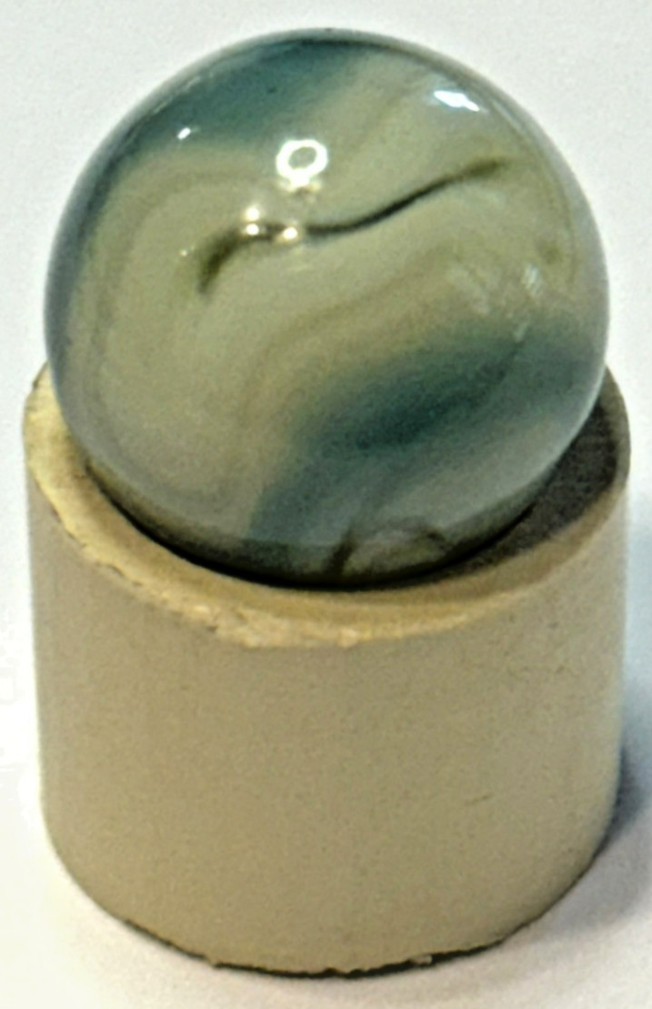 Vintage Alley Agate Teal Ghost .61 Standard Marble