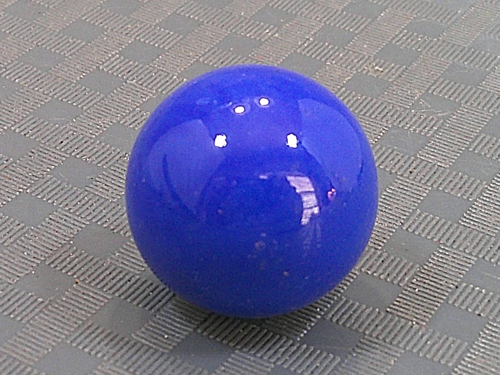 Vintage 1940s Solid Bright Blue Marble Banger Shooter Boulder Bonker MasherLL