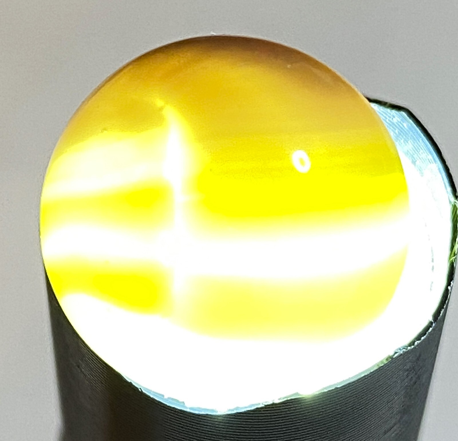 VERY RARE VITRO AGATE TIGER EYE 3 COLOR BANDED WITH CLEAR LINE .60″ NM+/- M198