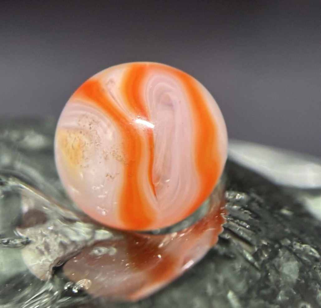 Vintage Alley Agate Pennsboro WV Swirl Marbles Gorgeous .61” Marble HTF Mint
