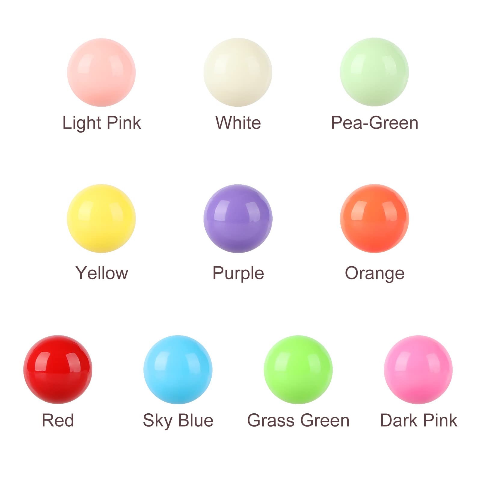0.47 inch12mm Game Replacement Marbles Balls,120pcs Solid Color Acrylic Balls…