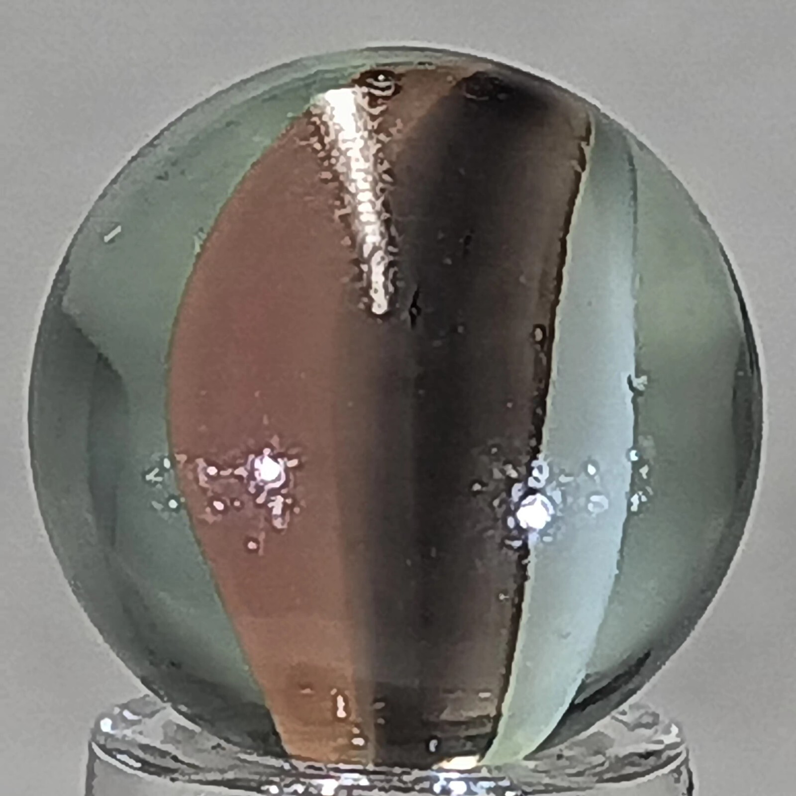 Vintage Tri-Color Hybrid Cat’s Eye Marble .60 Inches Near-Mint Condition