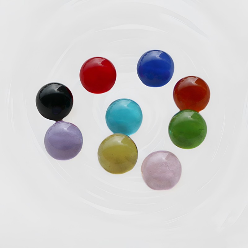 12mm Small Glass Beads Glass Marbles Fish Tank Vase Decoration Kids Toy Game