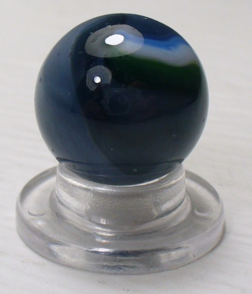 #1060 Vitro Agate Vintage Fancy Conqueror Marble 4 color. Green, Blue, Black