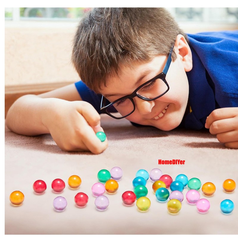 15mm Mixed Colour Glass Marbles Balls-Traditional Toys Children’s Game/Party Bag