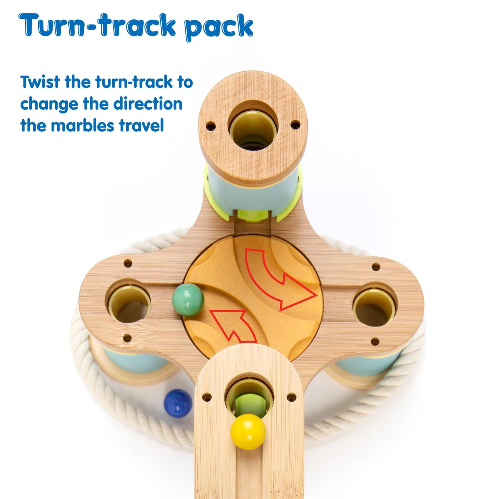Turn Track Marble Run Accessory Pack Expansion Extension Kids STEM Construction