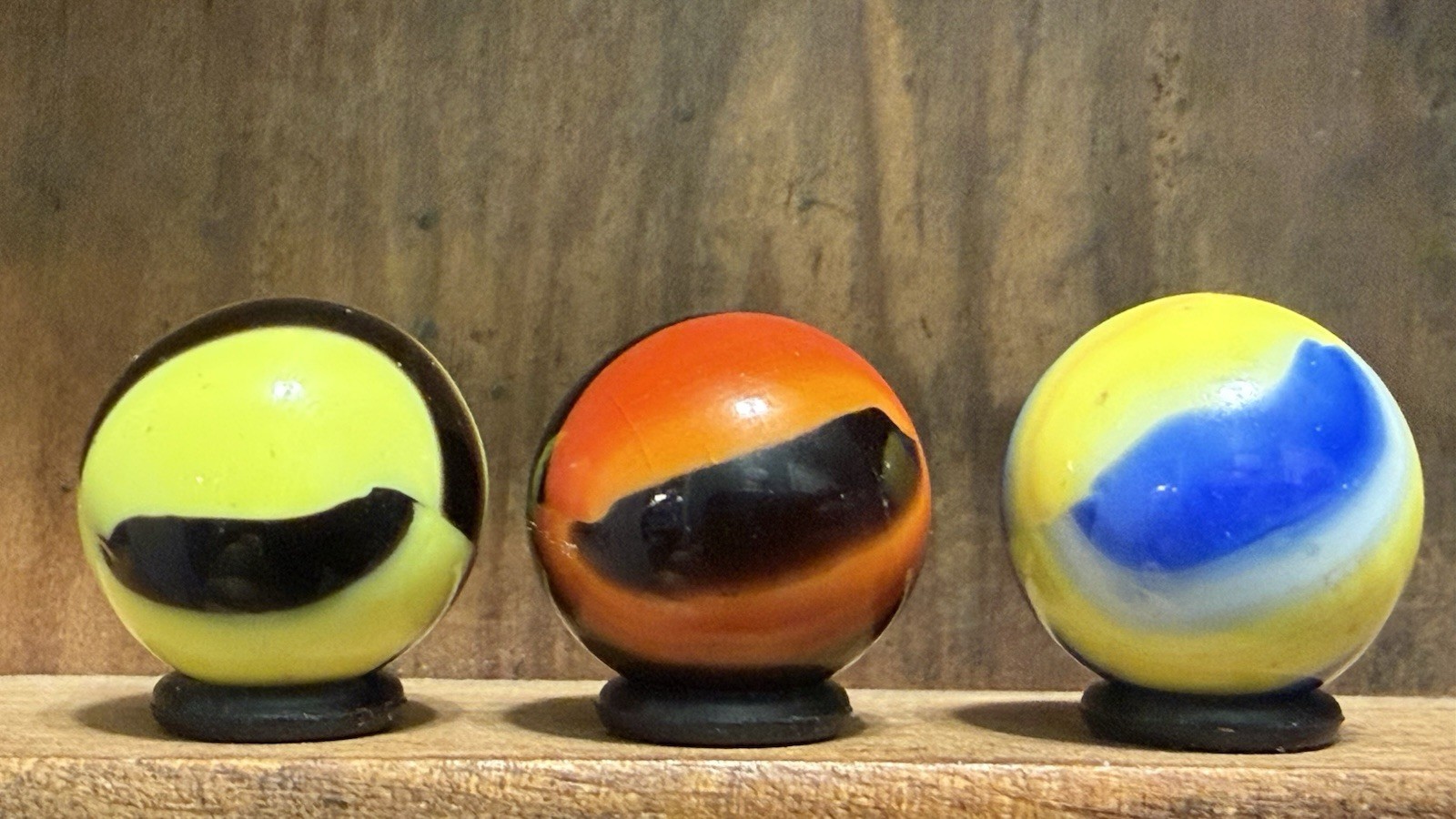 Marble King Bumblebee, Wasp, Cub Scout Marbles 5/8(+/- ) NM+ to Mint | 247