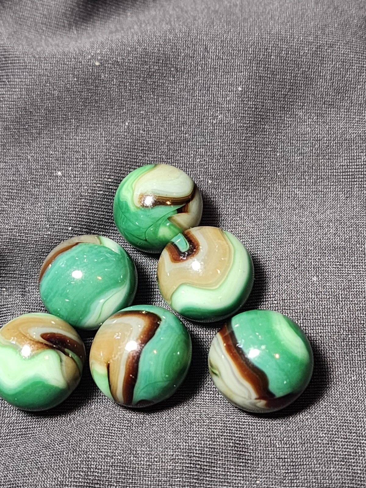 6 HTF 5/8″ HAND SELECTED JABO CLASSIC MARBLES $6.99 LOT G 10